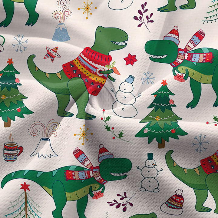 Dinosaur Rex Christmas In July - Ladies Sleeveless Golf Polo Shirt