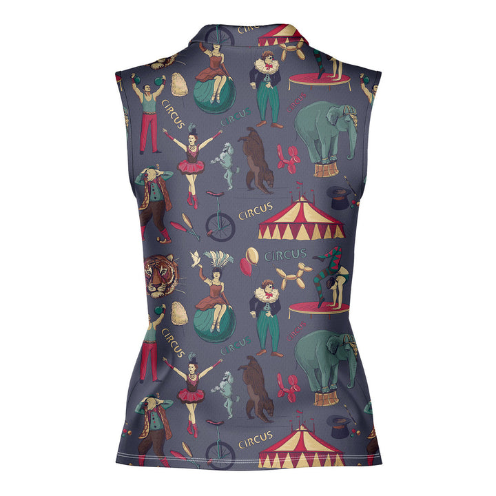 Amazing Circus - Ladies Sleeveless Golf Polo Shirt