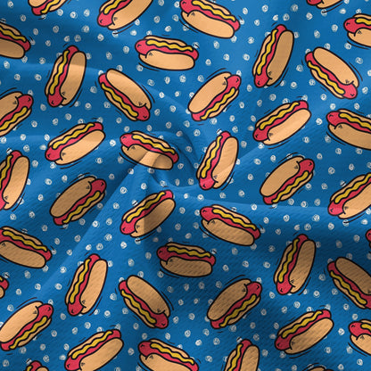 Retro Hot Dog National Hot Dog Day - Ladies Sleeveless Golf Polo Shirt