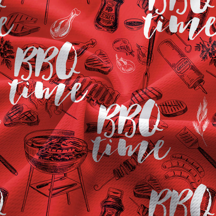 Grill And Barbecue National BBQ Day Red - Ladies Sleeveless Golf Polo Shirt