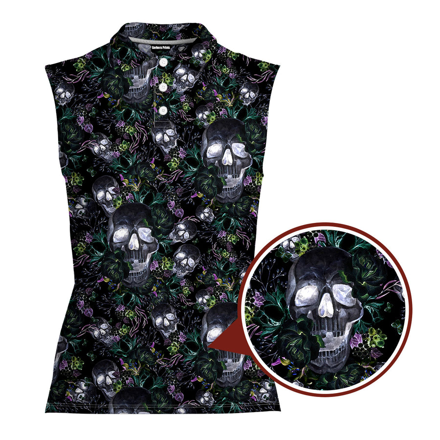 Front preview of Skull Florals Halloween Style with your name