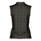 Low Hanging Fruit-Women Sleeveless Polo Shirt-Gerbera Prints