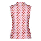 Red Solo Cup-Women Sleeveless Polo Shirt-Gerbera Prints