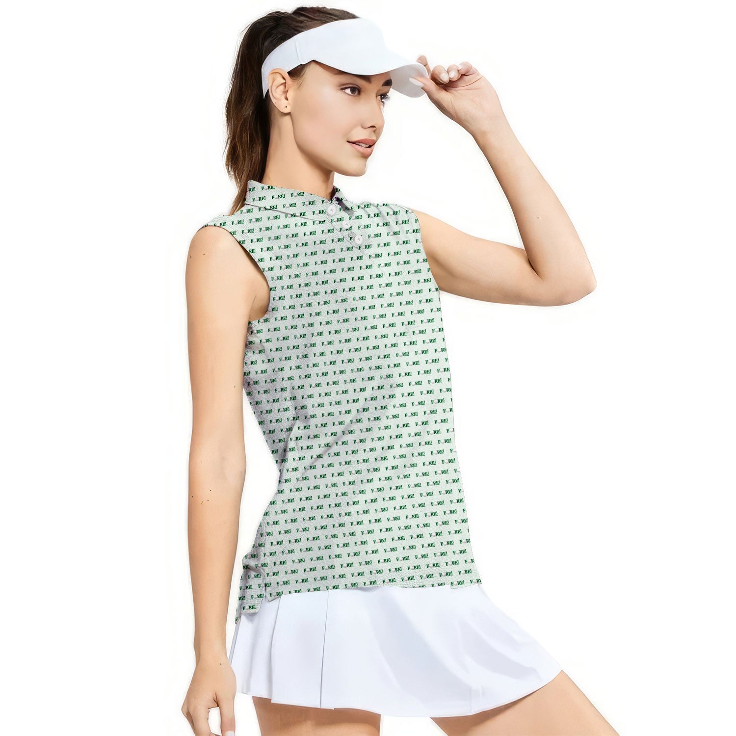 Fore! - Ladies Sleeveless Golf Polo