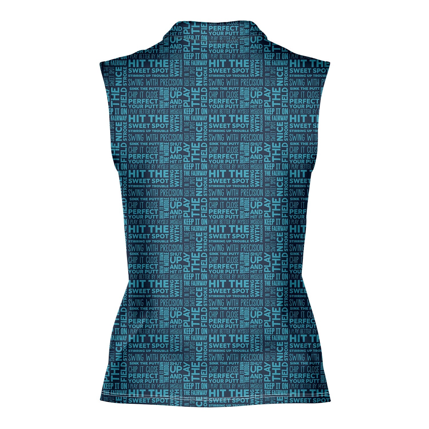 That What's She Said-Women Sleeveless Polo Shirt-Gerbera Prints