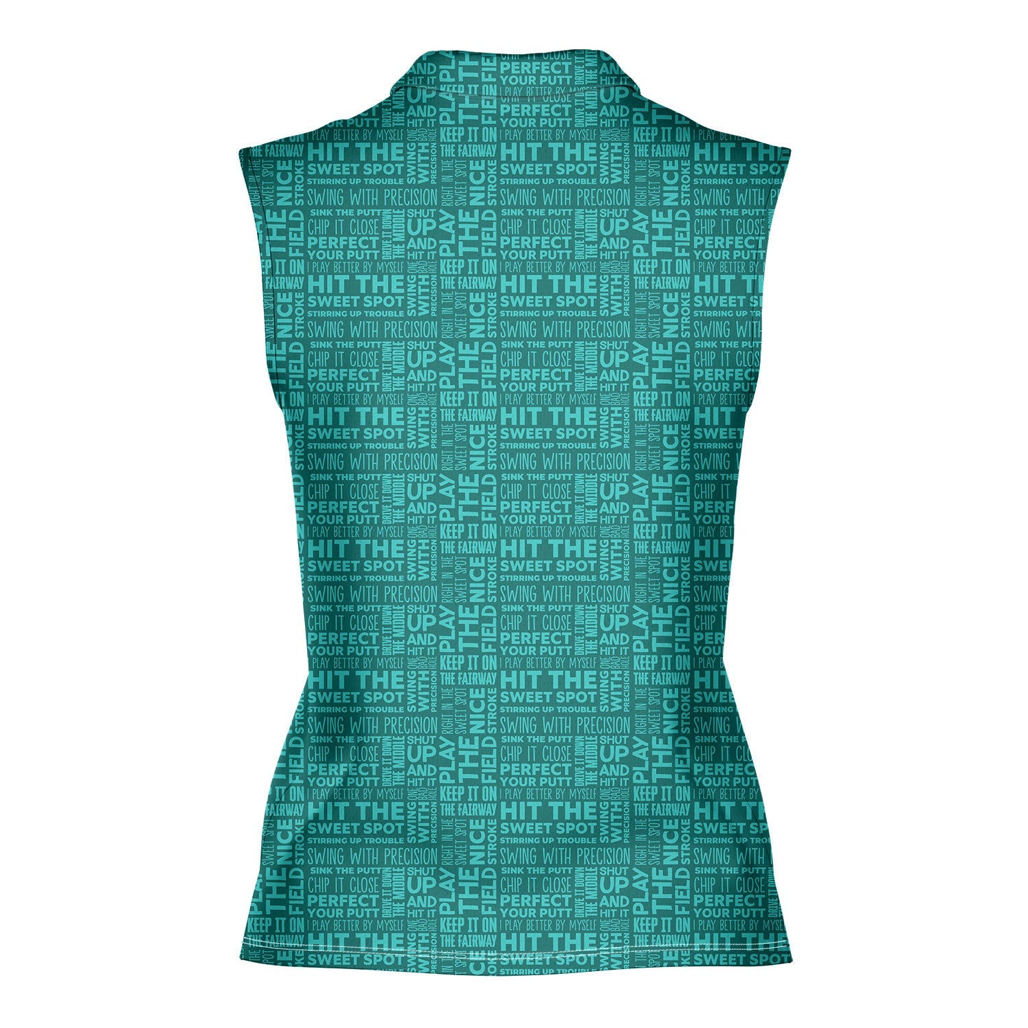 That What's She Said-Women Sleeveless Polo Shirt-Gerbera Prints
