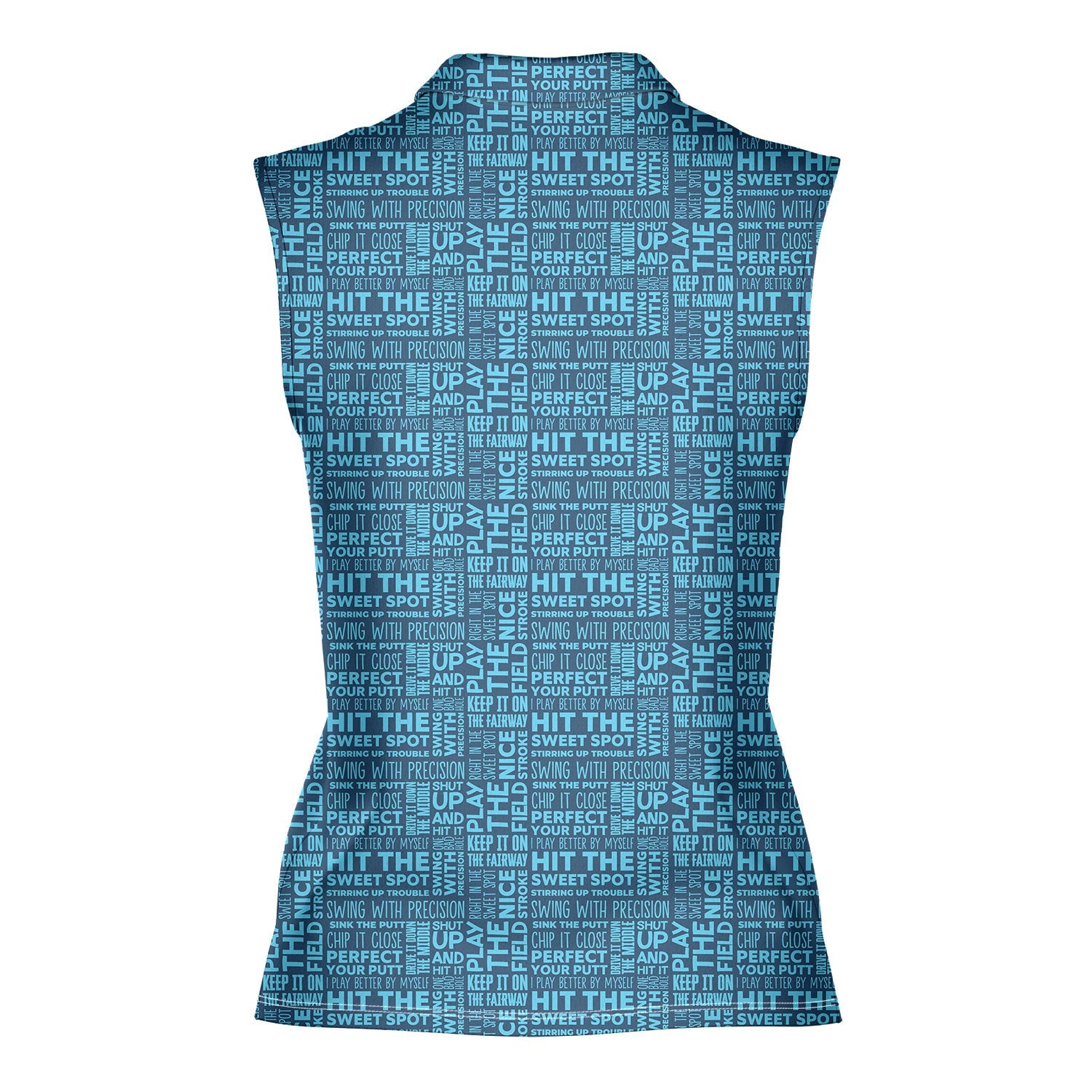 That What's She Said-Women Sleeveless Polo Shirt-Gerbera Prints