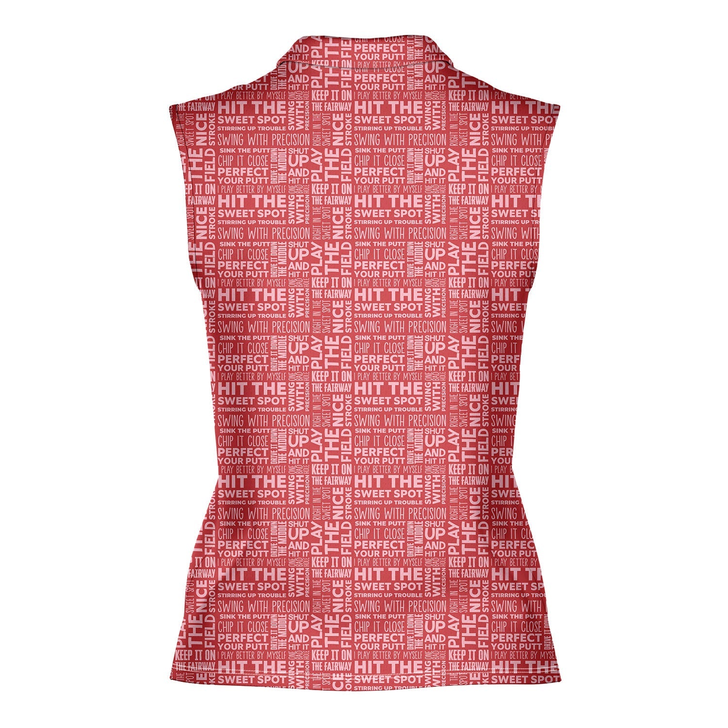 That What's She Said-Women Sleeveless Polo Shirt-Gerbera Prints