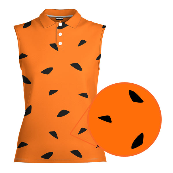 The Flintstones - Ladies Sleeveless Golf Polo Shirt 