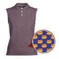 Drives for Dogs-Women Sleeveless Polo Shirt-Gerbera Prints