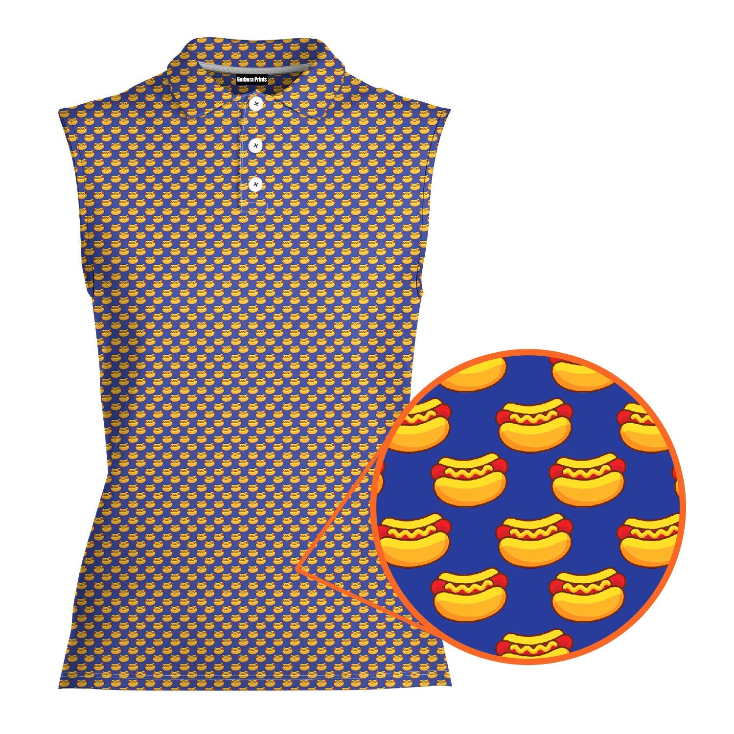 Drives for Dogs  - Ladies Sleeveless Golf Polo