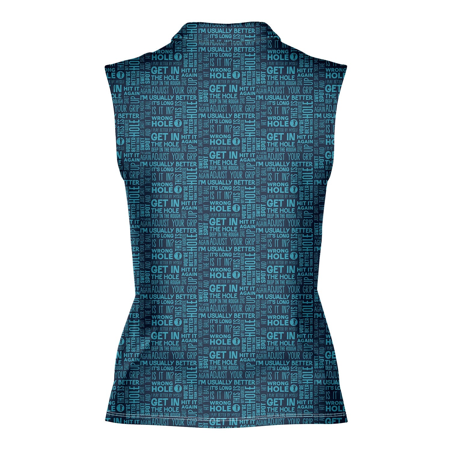 That What's She Said v2-Women Sleeveless Polo Shirt-Gerbera Prints