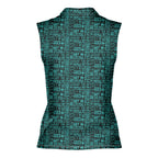 That What's She Said v2-Women Sleeveless Polo Shirt-Gerbera Prints