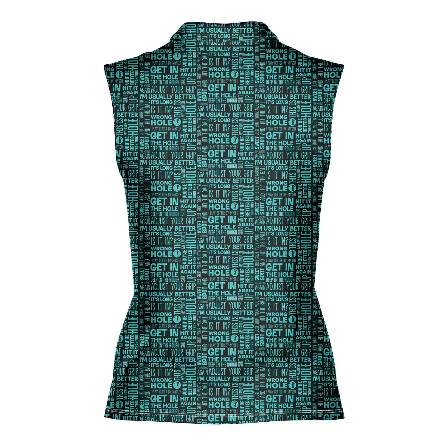 That What's She Said v2-Women Sleeveless Polo Shirt-Gerbera Prints