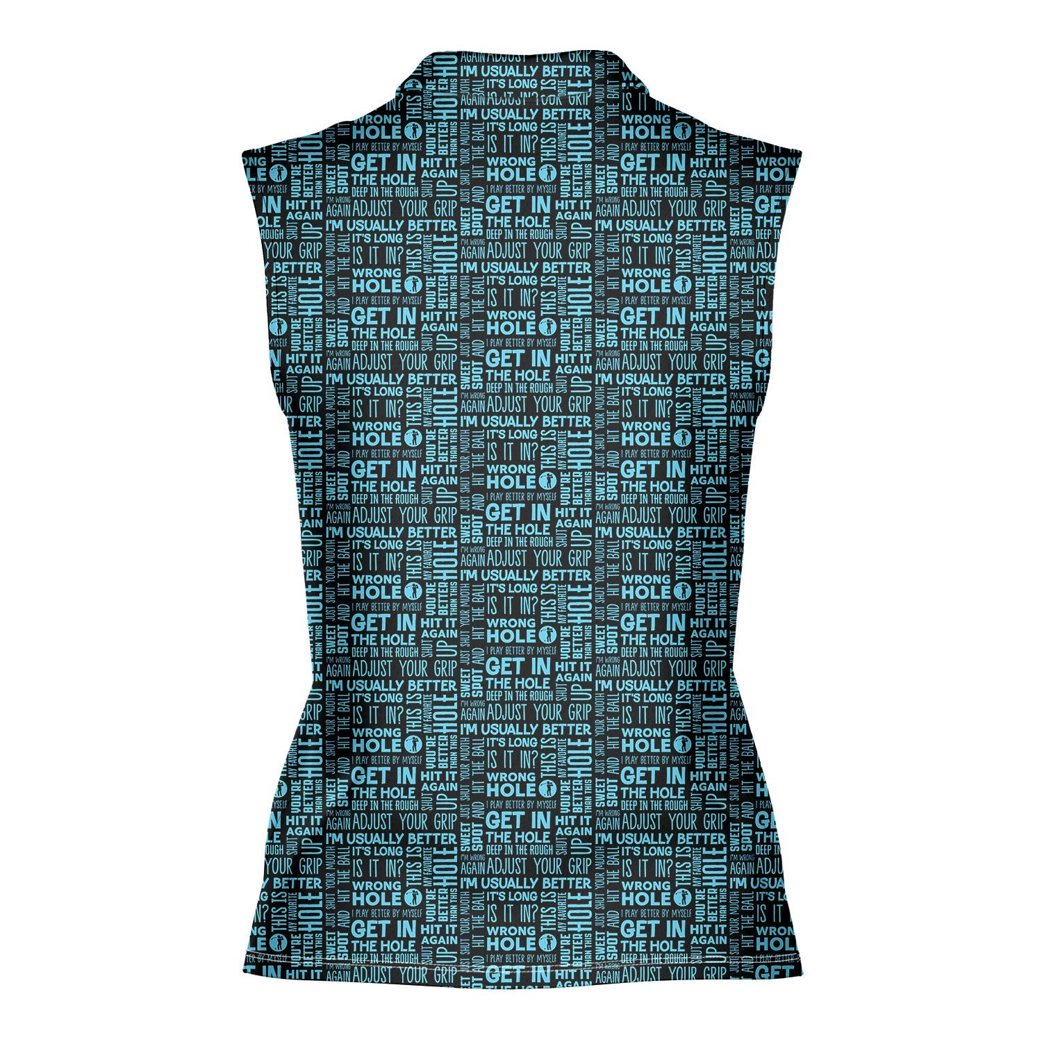 That What's She Said v2-Women Sleeveless Polo Shirt-Gerbera Prints