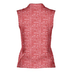 That What's She Said v2-Women Sleeveless Polo Shirt-Gerbera Prints