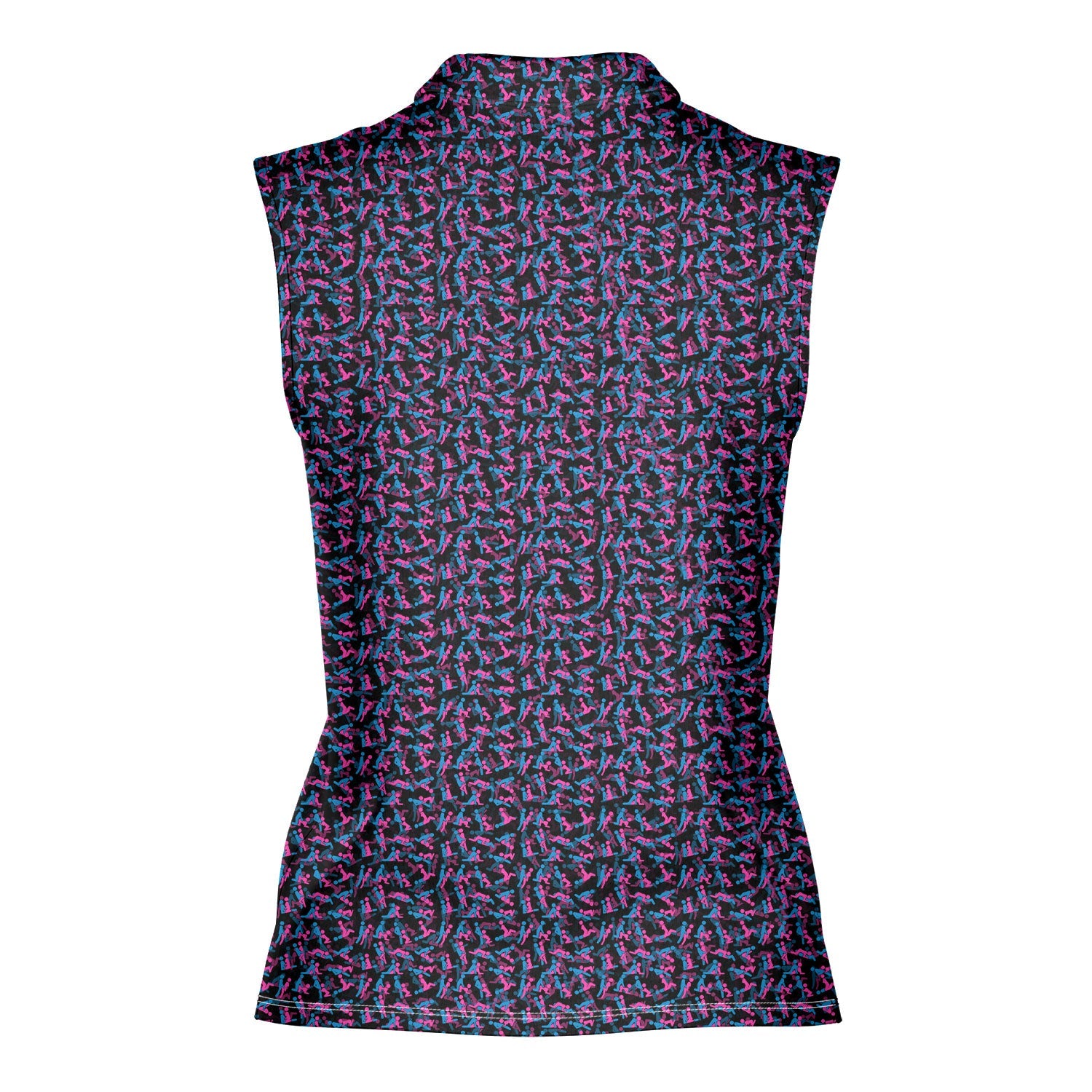 Exercise In The Midnight - Ladies Sleeveless Golf Polo