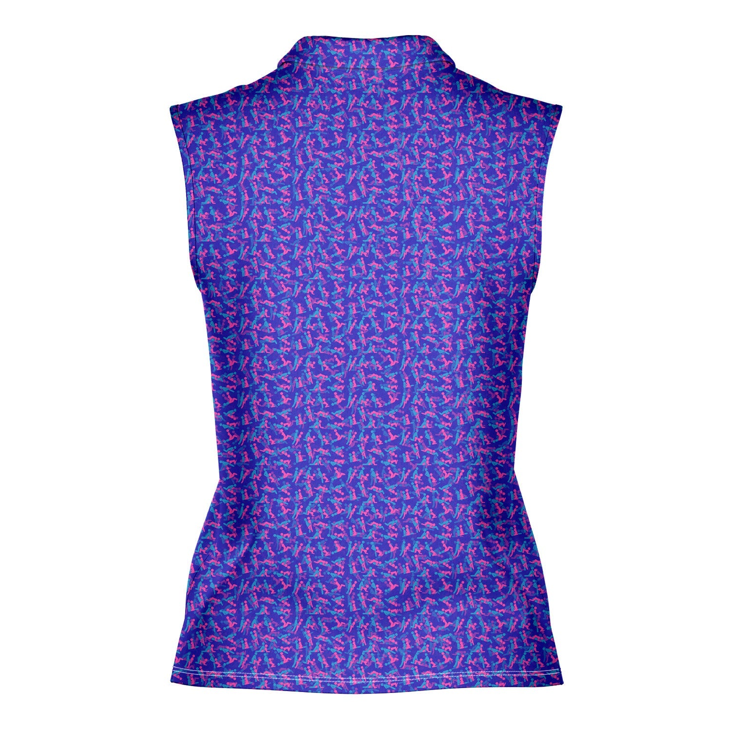 Exercise In The Midnight - Ladies Sleeveless Golf Polo