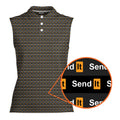 Send It-Women Sleeveless Polo Shirt-Gerbera Prints