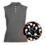 Late Night Swimmers-Women Sleeveless Polo Shirt-Gerbera Prints