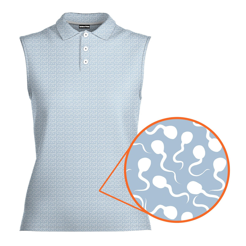 Late Night Swimmers-Women Sleeveless Polo Shirt-Gerbera Prints