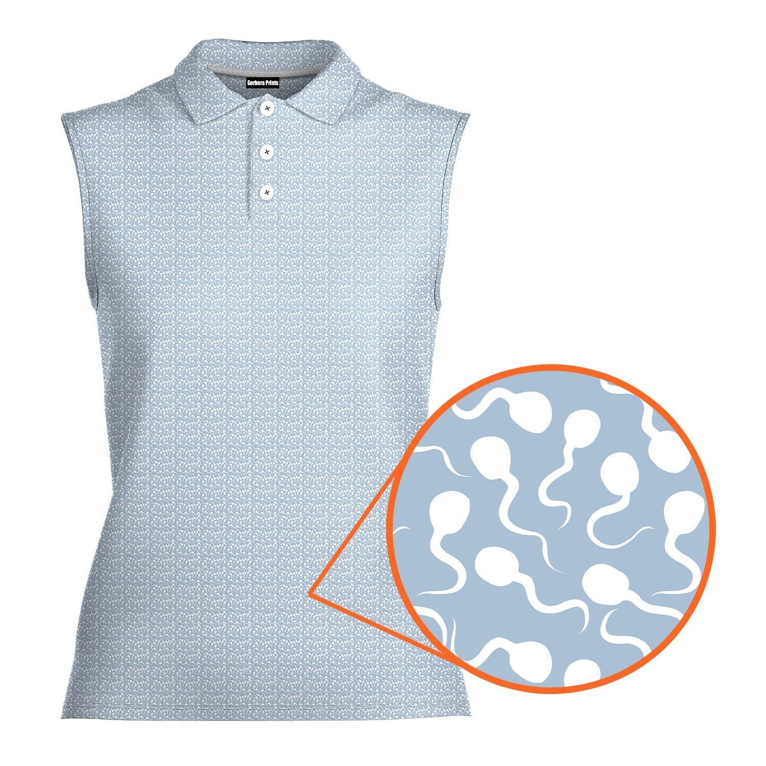 Late Night Swimmers-Women Sleeveless Polo Shirt-Gerbera Prints