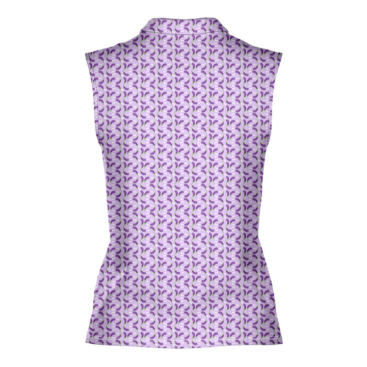 Eggplant Is Filled With Milk - Ladies Sleeveless Golf Polo