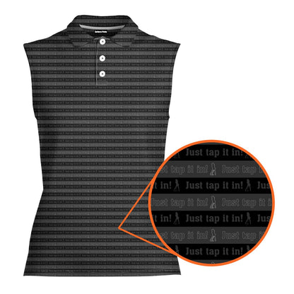 Just Tap It In! - Ladies Sleeveless Golf Polo