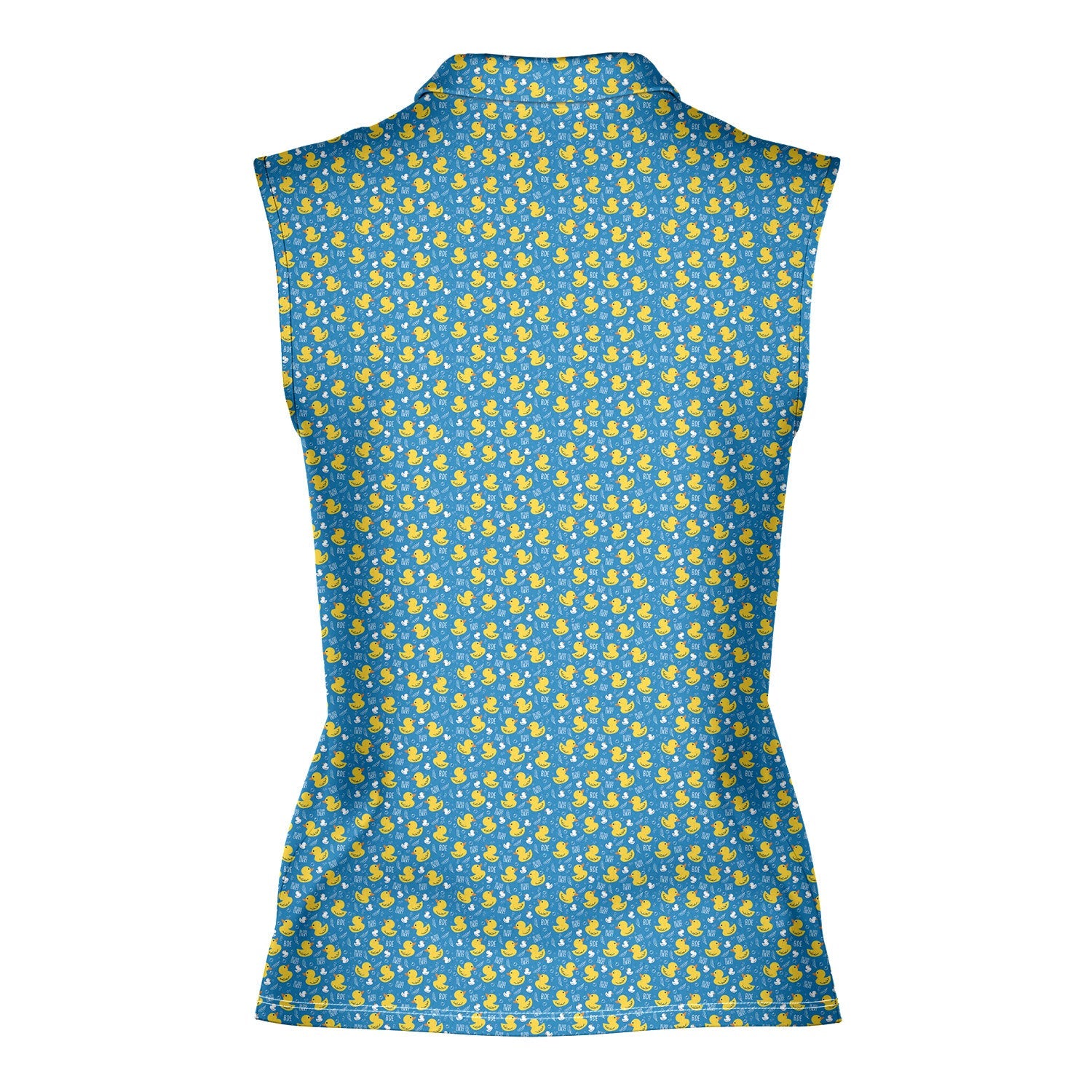 Big Ducks Energy-Women Sleeveless Polo Shirt-Gerbera Prints