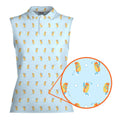 Sizzlin' Swing-Women Sleeveless Polo Shirt-Gerbera Prints