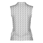 Endless Love-Women Sleeveless Polo Shirt-Gerbera Prints