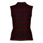 Have A Day-Women Sleeveless Polo Shirt-Gerbera Prints