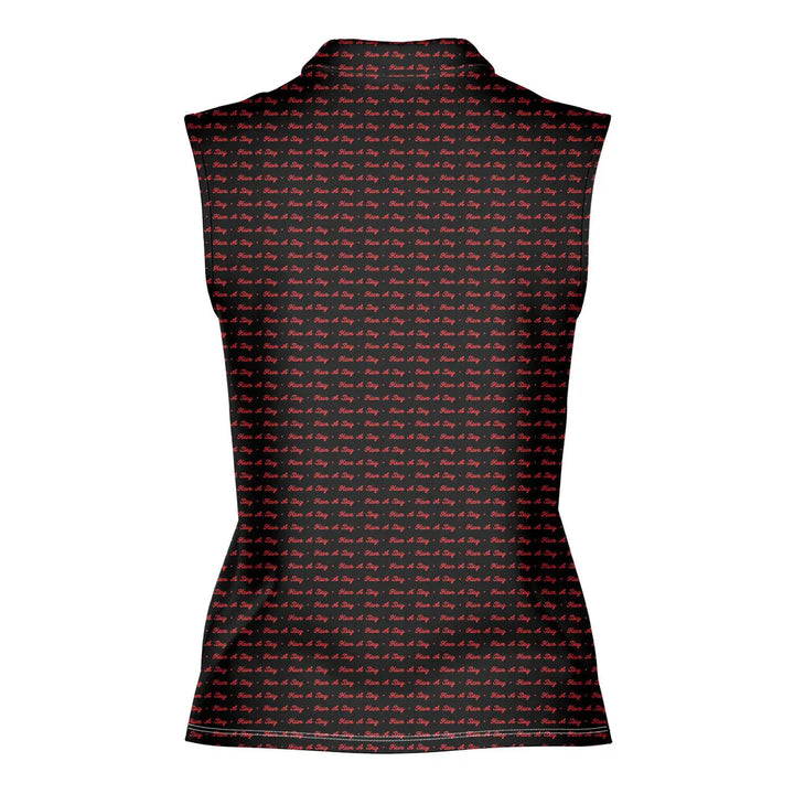 Have A Day - Ladies Sleeveless Golf Polo Shirt