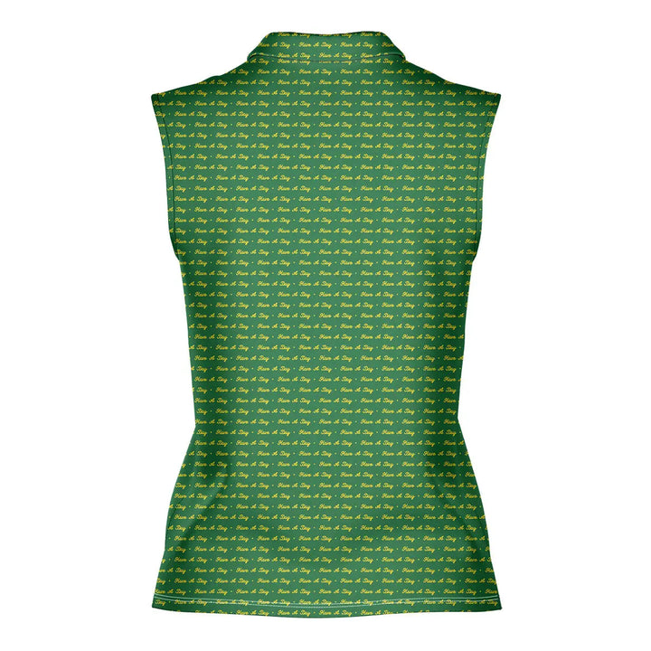 Have A Day - Ladies Sleeveless Golf Polo Shirt