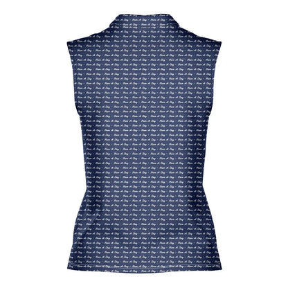 Have A Day - Ladies Sleeveless Golf Polo Shirt