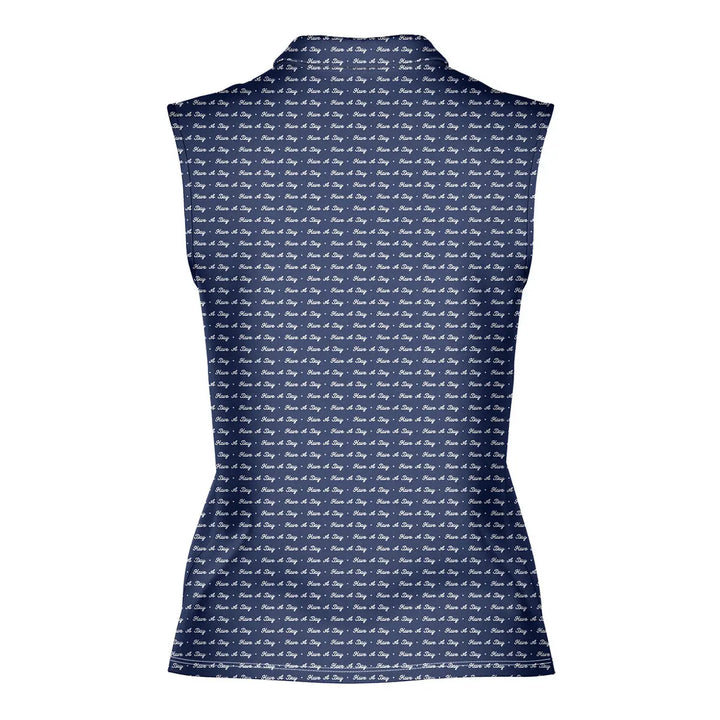 Have A Day - Ladies Sleeveless Golf Polo Shirt