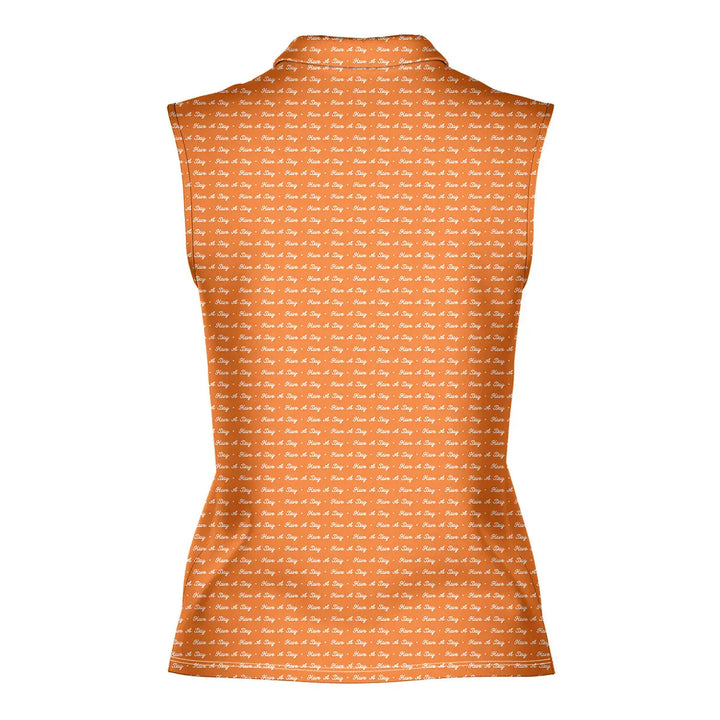Have A Day - Ladies Sleeveless Golf Polo Shirt