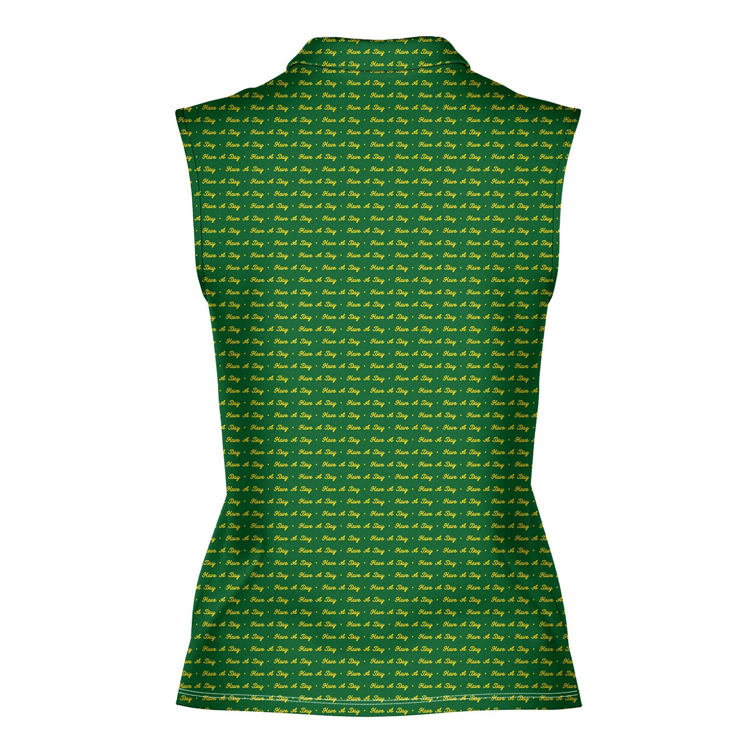 Have A Day-Women Sleeveless Polo Shirt-Gerbera Prints
