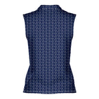 Have A Day-Women Sleeveless Polo Shirt-Gerbera Prints