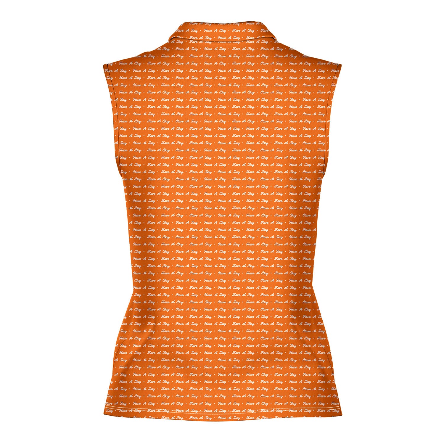 Have A Day-Women Sleeveless Polo Shirt-Gerbera Prints