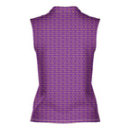 Have A Day-Women Sleeveless Polo Shirt-Gerbera Prints
