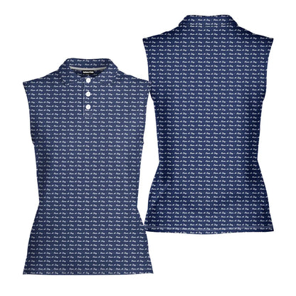 Have A Day - Ladies Sleeveless Golf Polo Shirt