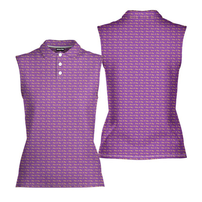 Have A Day - Ladies Sleeveless Golf Polo Shirt