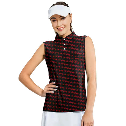 Have A Day - Ladies Sleeveless Golf Polo Shirt