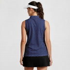 Have A Day-Women Sleeveless Polo Shirt-Gerbera Prints