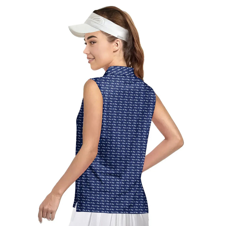 Have A Day - Ladies Sleeveless Golf Polo Shirt