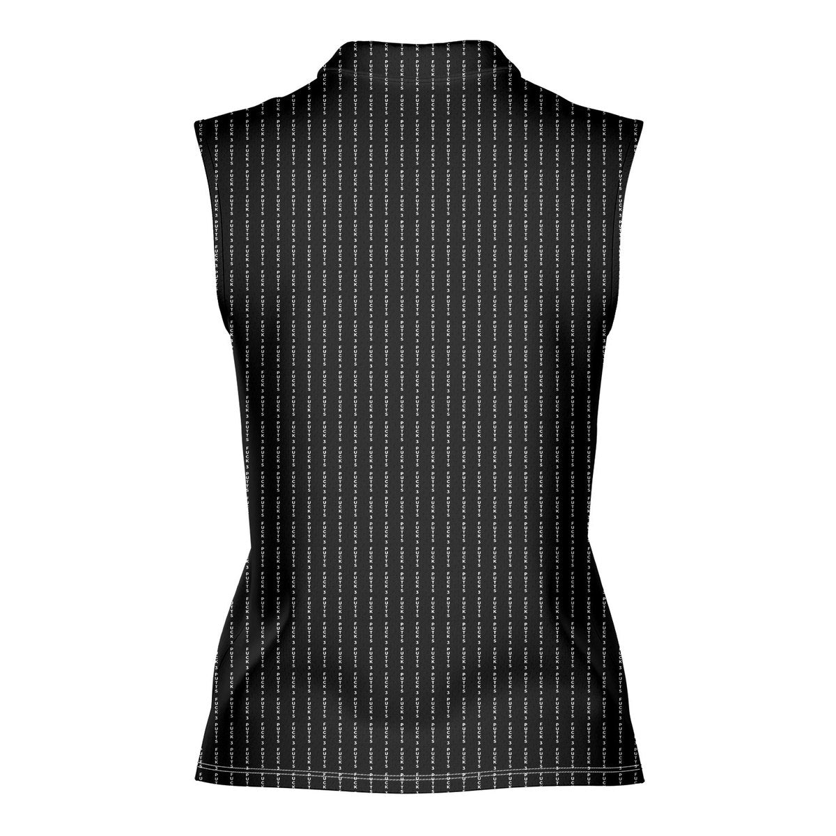 The F#@K-Women Sleeveless Polo Shirt-Gerbera Prints