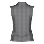 The F#@K-Women Sleeveless Polo Shirt-Gerbera Prints