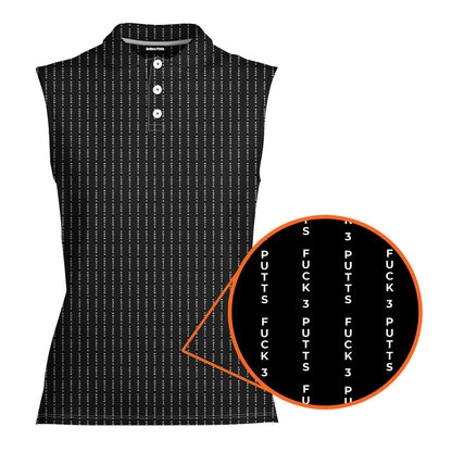 The F#@K - Ladies Sleeveless Golf Polo Shirt