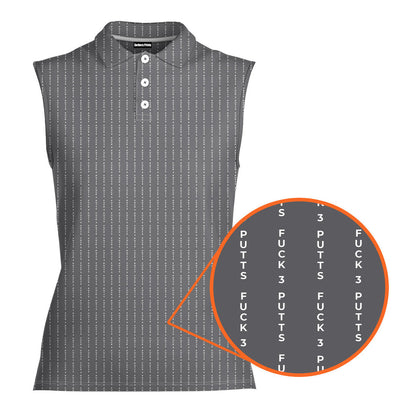 The F#@K - Ladies Sleeveless Golf Polo Shirt